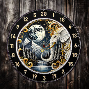 Sterrenhemel Lijsten sierlijke witte olifant Dartbord