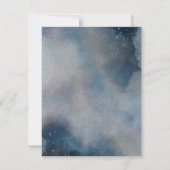 Sterrenhemel maanverlichte nacht Monogram opslag d Save The Date (Achterkant)