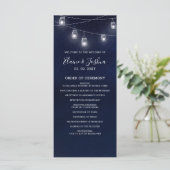 sterrenhemel metselaar potjes bruiloft programma's (Staand voorkant)