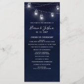 sterrenhemel metselaar potjes bruiloft programma's (Voorkant)