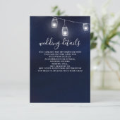 Sterrenhemel metselaar potten trouwdetails kaarten (Staand voorkant)