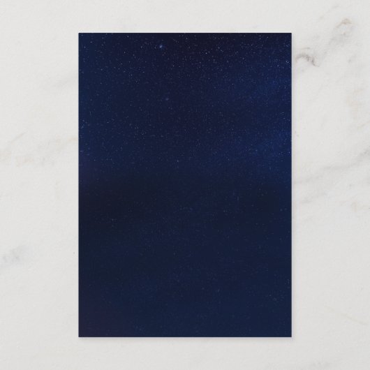 Sterrenhemel metselaar potten trouwdetails kaarten (Achterkant)