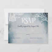 Sterrenhemel Monogram Trouw RSVP Kaartje (Voorkant)