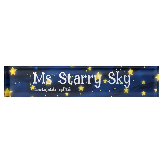 sterrenhemel naambordje (Voorkant)