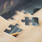 Sterrenhemel op vuur legpuzzel (Zijkant)
