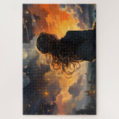 Sterrenhemel op vuur legpuzzel (Verticaal)