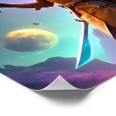 Sterrenhemel: Reis tussen buitenaardse tuinen Poster (Hoek)