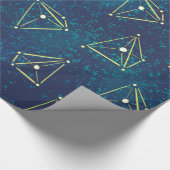 Sterrenhemel Ruimte Geometrie Chemie Constellaties Cadeaupapier (Hoek)