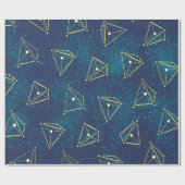 Sterrenhemel Ruimte Geometrie Chemie Constellaties Cadeaupapier (Vlak)
