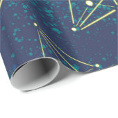 Sterrenhemel Ruimte Geometrie Chemie Constellaties Cadeaupapier (Rol Hoek)