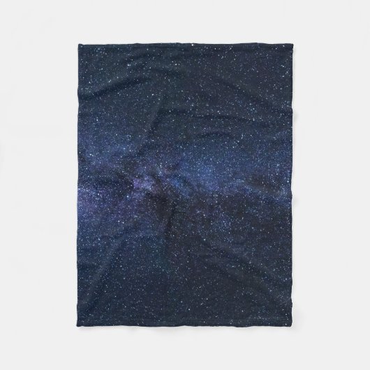 Sterrenhemel Sterrenstelsel Ruimte Kosmisch Donker Fleece Deken (Voorkant)
