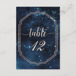 Sterrenhemel Sterrenstelsel Tafel Nummer Zitplaats Kaart