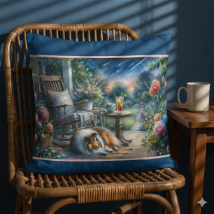 Sterrenhemel Tuin Veranda Sheltie Droom Kussen