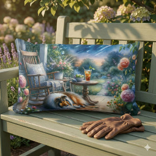 Sterrenhemel Tuin Veranda Sheltie Droom Kussen