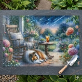 Sterrenhemel Tuin Veranda Sheltie Droom Legpuzzel