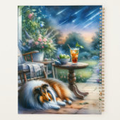 Sterrenhemel Tuin Veranda Sheltie Droom Planner (Achterkant)