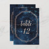 Sterrenhemelse Melkweg Trouw Tafel Nummers Kaart (Voorkant / Achterkant)