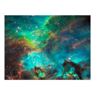 Sterrenhoop NGC 2074 in kosmische wolk waarde Perfect Poster