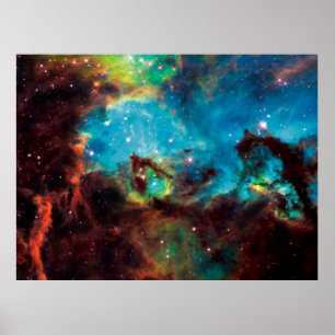 Sterrenhoop NGC 2074 Tarantula-nevel ruimtefoto Poster