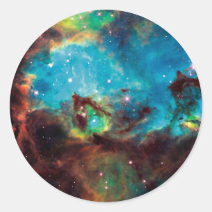 Sterrenhoop NGC 2074 Tarantula-nevel ruimtefoto Ronde Sticker