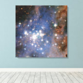 Sterrenhoop Trumpler 14. Canvas Afdruk (Insitu (Houten vloer))