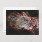 Sterrenhopen in het midden van de vlamnevel. briefkaart (Voorkant / Achterkant)