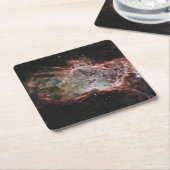 Sterrenhopen in het midden van de vlamnevel. kartonnen onderzetters (Schuin)