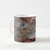 Sterrenhopen in het midden van de vlamnevel. koffiemok (Voorkant links)