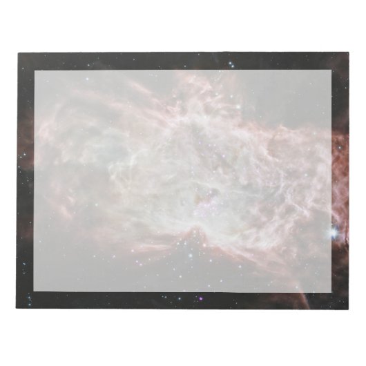 Sterrenhopen in het midden van de vlamnevel. notitieblok (Voorkant)