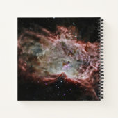 Sterrenhopen in het midden van de vlamnevel. notitieboek (Achterkant)