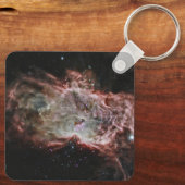 Sterrenhopen in het midden van de vlamnevel. sleutelhanger (Achterkant)