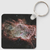 Sterrenhopen in het midden van de vlamnevel. sleutelhanger (Achterkant)