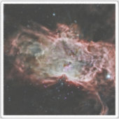 Sterrenhopen in het midden van de vlamnevel. sticker (Voorkant)