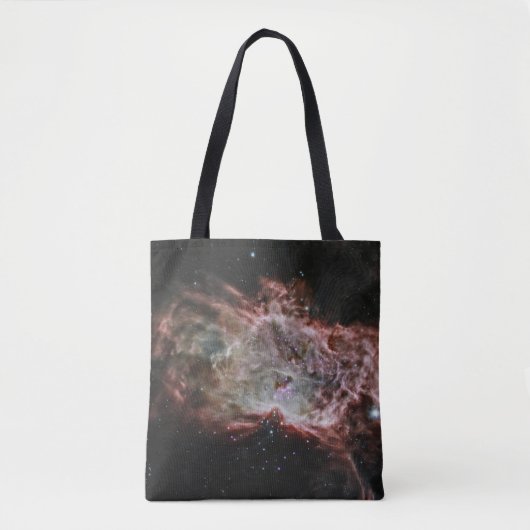 Sterrenhopen in het midden van de vlamnevel. tote bag (Voorkant)