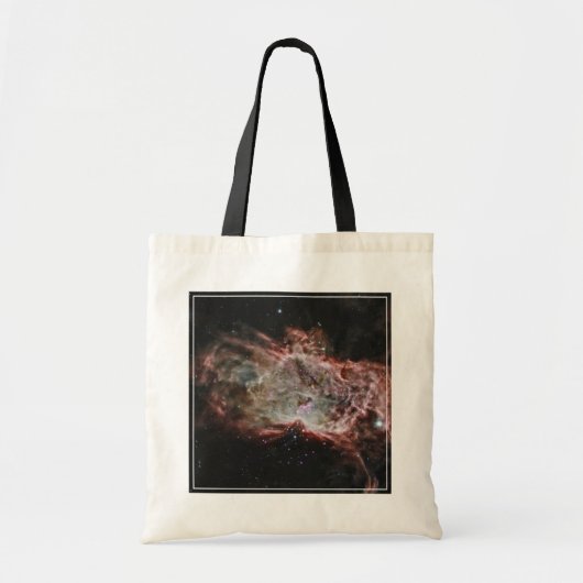 Sterrenhopen in het midden van de vlamnevel. tote bag (Voorkant)