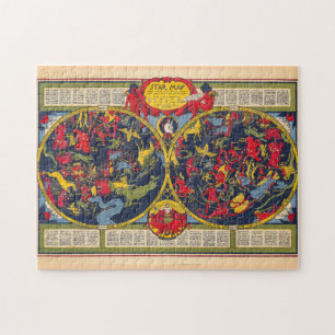 sterrenkaart Constellations Celestial Chart Legpuzzel