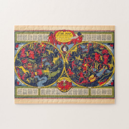 sterrenkaart Constellations Celestial Chart Legpuzzel (Horizontaal)