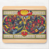  sterrenkaart Constellations Celestial Chart Muismat (Voorkant)