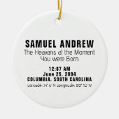 sterrenkaart-Ornament Keramisch Ornament (Voorkant)