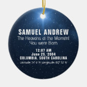 sterrenkaart-Ornament Keramisch Ornament (Voorkant)