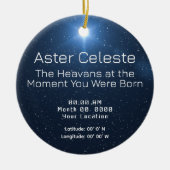 sterrenkaart-Ornament Keramisch Ornament (Voorkant)