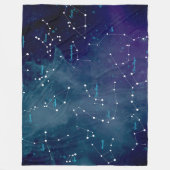 Sterrenkaart sterrenbeelden Astronomie Fleece Deken (Voorkant)
