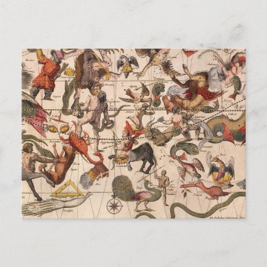  sterrenkaart van Constellation door Backer en Bro Briefkaart (Voorkant)