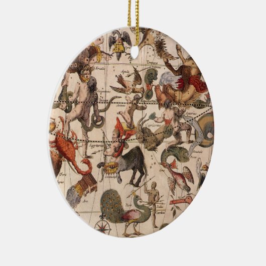  sterrenkaart van Constellation door Backer en Bro Keramisch Ornament (Rechts)