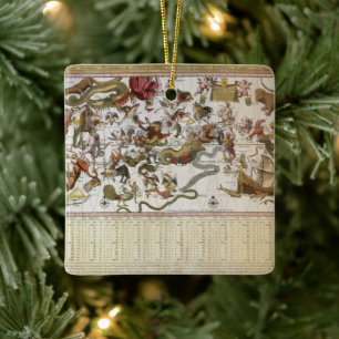  sterrenkaart van Constellation door Backer en Bro Keramisch Ornament