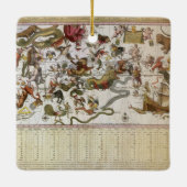  sterrenkaart van Constellation door Backer en Bro Keramisch Ornament (Achterkant)