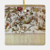  sterrenkaart van Constellation door Backer en Bro Keramisch Ornament (Voorkant)
