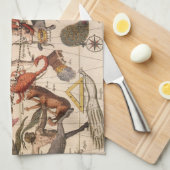 sterrenkaart van Constellation door Backer en Bro Theedoek (Quarter Fold)