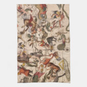 sterrenkaart van Constellation door Backer en Bro Theedoek (Verticaal)