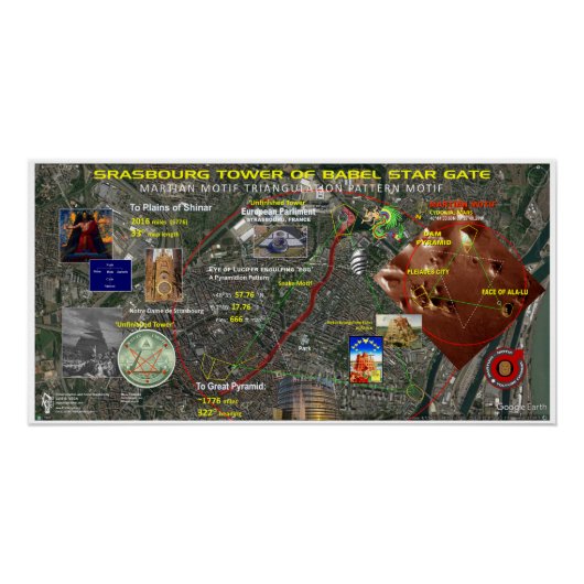 Sterrenkaart van het Europees Parlement in Straats Perfect Poster (Voorkant)